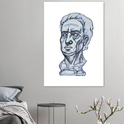 'Herb The Fourth' Statue Art Print- Home Décor