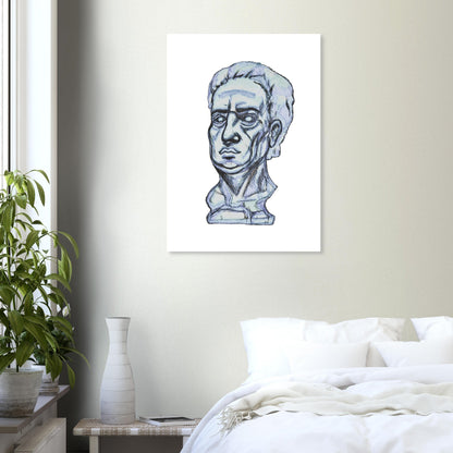 'Herb The Fourth' Statue Art Print- Home Décor